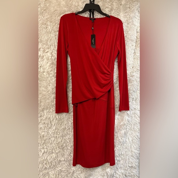❤️❣️NWT-TALBOTS BEAUTIFUL RED LONG SLEEVE DRESS SZ S❣️❤️ - Picture 2 of 9